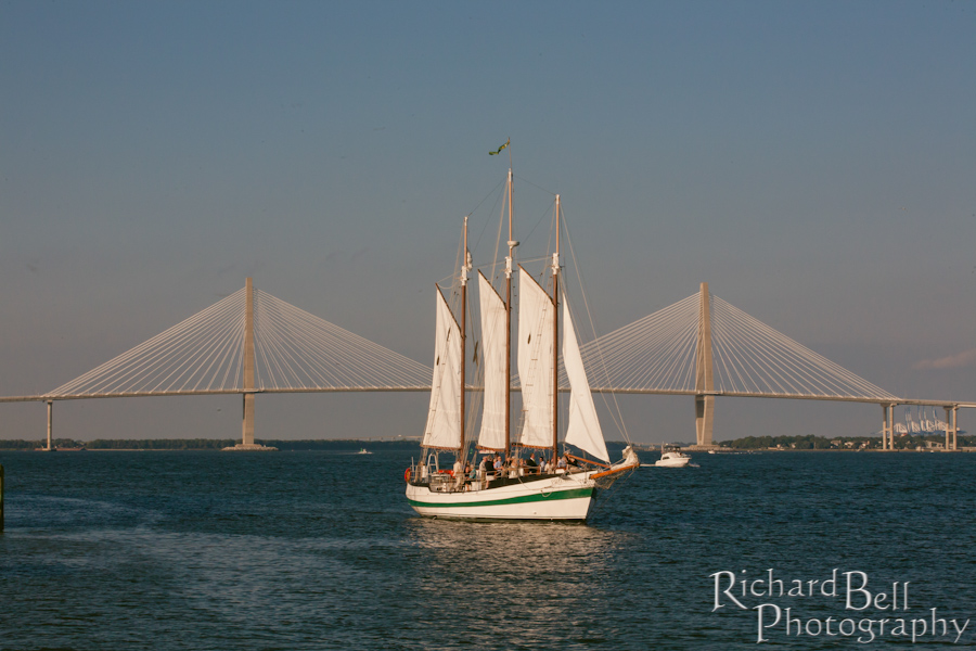 Rich Bell Photography Sailboat Wedding in Charleston Harbor on the