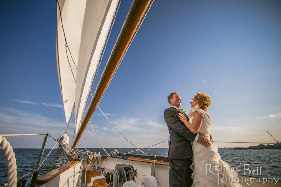 Rich Bell Photography Sailboat Wedding in Charleston Harbor on the